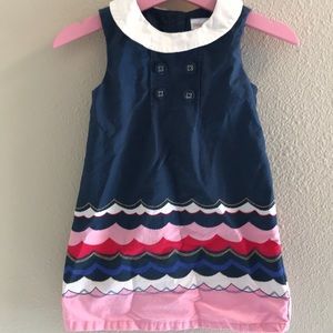 Gymboree navy shift dress, size 12-18 months